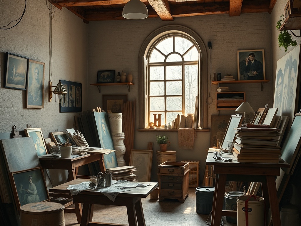 Дом для художника с большой мастерской